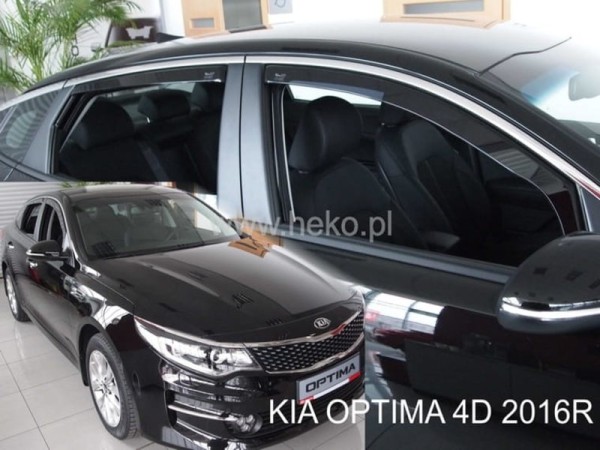 Ανεμοθραύστες Heko για Kia Optima IV (2015-2020) sedan - 4 τμχ. εμπρός και πίσω Ανεμοθραύστες Heko για Kia Optima IV (2015-2020) sedan - 4 τμχ. εμπρός και πίσω