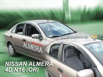 Ανεμοθραύστες Heko για Nissan Almera N16 (2000-2005) 4, 5 πορτο - 2 τμχ. εμπρός - αυτοκόλλητοι