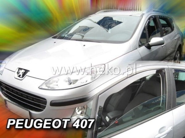 Ανεμοθραύστες Heko για Peugeot 407 4/5 πορτο (2004-2011) - 2 τμχ. εμπρός