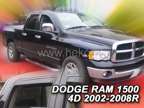 Ανεμοθραύστες Heko για Dodge Ram 1500 (2002-2008) 4 πορτο - 4 τμχ. εμπρός και πίσω Ανεμοθραύστες Heko για Dodge Ram 1500 (2002-2008) 4 πορτο - 4 τμχ. εμπρός και πίσω