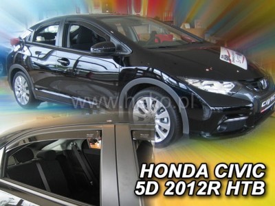 Ανεμοθραύστες Heko για Honda Civic IX hatchback (2012-2016) - 4 τμχ. εμπρός και πίσω