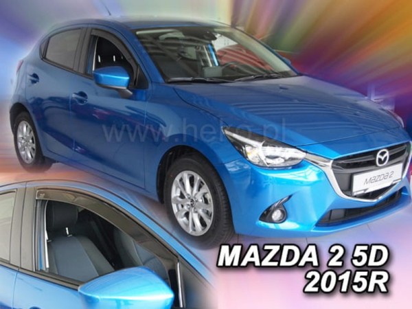 Ανεμοθραύστες Heko για Mazda 2 III (2014+) 5 πορτο - 2 τμχ. εμπρός