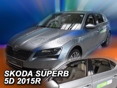 Ανεμοθραύστες Heko για Skoda Superb III liftback (sedan) (2015-2024) - 4 τμχ εμπρός και πίσω Ανεμοθραύστες Heko για Skoda Superb III liftback (sedan) (2015-2024) - 4 τμχ εμπρός και πίσω