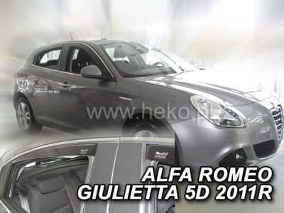 Ανεμοθραύστες Heko για Alfa Romeo Giulietta (2010+) 5 πορτο - 4 τμχ. εμπρός και πίσω
