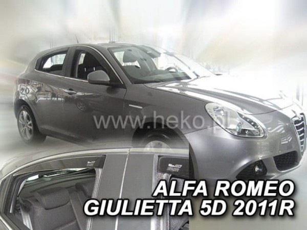 Ανεμοθραύστες Heko για Alfa Romeo Giulietta (2010+) 5 πορτο - 4 τμχ. εμπρός και πίσω