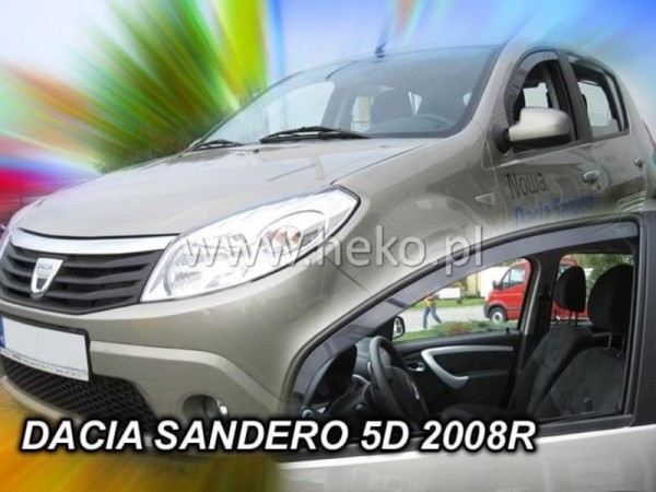Ανεμοθραύστες Heko για Dacia Sandero / Stepway I (2008-2012) 5 πορτο - 2 τμχ. εμπρός Ανεμοθραύστες Heko για Dacia Sandero / Stepway I (2008-2012) 5 πορτο - 2 τμχ. εμπρός