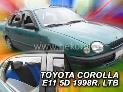 Ανεμοθραύστες Heko για Toyota Corolla VIII liftback (1997-2001) - 4 τμχ εμπρός και πίσω