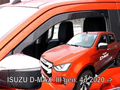 Ανεμοθραύστες Heko για Isuzu D-Max III (2020+) 4πορτο - 2τμχ. εμπρός