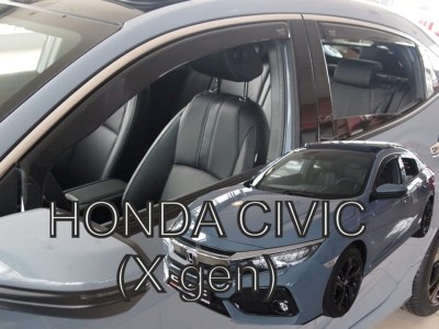 Ανεμοθραύστες Heko για Honda Civic X hatchback (2017-2021) - 4 τμχ. εμπρός και πίσω Ανεμοθραύστες Heko για Honda Civic X hatchback (2017-2021) - 4 τμχ. εμπρός και πίσω
