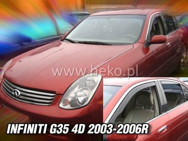 Ανεμοθραύστες Heko για Infiniti G-35 (2003-2006) sedan - 4 τμχ. εμπρός και πίσω