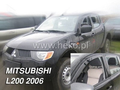 Ανεμοθραύστες Heko για Mitsubishi L-200 (2006-2016) Single / Double Cab - 2 τμχ. εμπρός