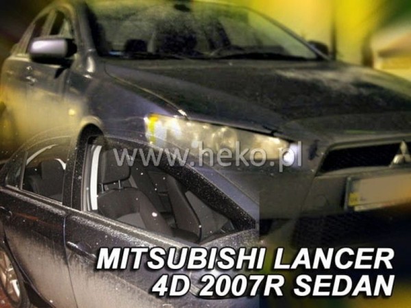 Ανεμοθραύστες Heko για Mitsubishi Lancer (2007-2016) 4/5 πορτο - 2 τμχ. εμπρός Ανεμοθραύστες Heko για Mitsubishi Lancer (2007-2016) 4/5 πορτο - 2 τμχ. εμπρός