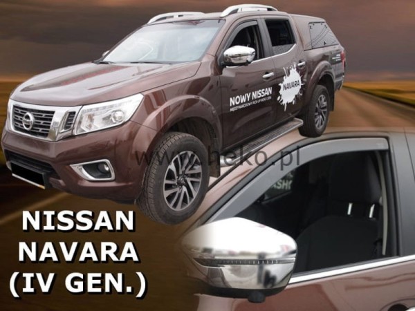 Ανεμοθραύστες Heko για Nissan Navara D23 (2014+) 4 πορτο - 2 τμχ. εμπρός