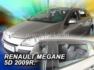 Ανεμοθραύστες Heko για Renault Megane III Grandtour (2009-2016) - 4 τμχ εμπρός και πίσω