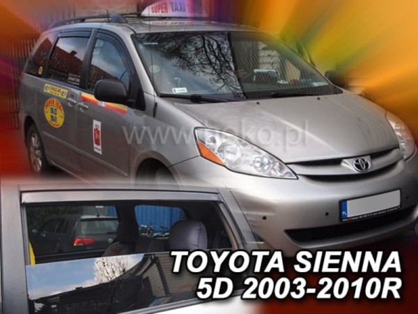 Ανεμοθραύστες Heko για Toyota Sienna II (2003-2010) - 4 τμχ εμπρός και πίσω