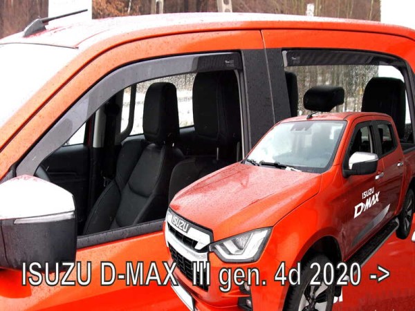 Ανεμοθραύστες Heko για Isuzu D-Max III (2020+) 4πορτο - 4τμχ. εμπρός και πίσω