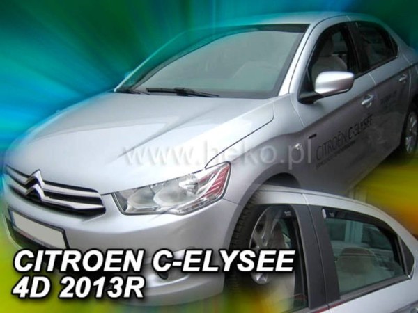 Ανεμοθραύστες Heko για Citroen C-Elysee (2014+) sedan - 4 τμχ. εμπρός και πίσω Ανεμοθραύστες Heko για Citroen C-Elysee (2014+) sedan - 4 τμχ. εμπρός και πίσω