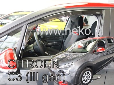 Ανεμοθραύστες Heko για Citroen C3 III (2017+) 5 πορτο - 2 τμχ. εμπρός