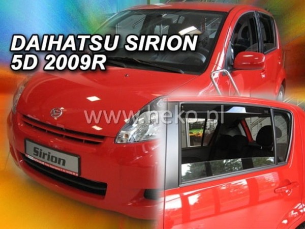 Ανεμοθραύστες Heko για Daihatsu Sirion II (2005-2010)/ Subaru Justy (2007-2011) 5 πορτο - 4 τμχ. εμπρός και πίσω