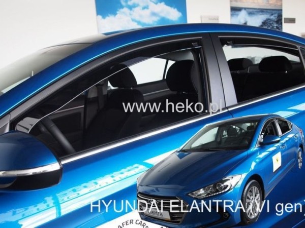 Ανεμοθραύστες Heko για Hyundai Elantra VI (2015+) sedan - 4 τμχ. εμπρός και πίσω