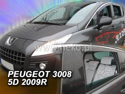 Ανεμοθραύστες Heko για Peugeot 3008 I (2009-2016) - 4 τμχ. εμπρός και πίσω