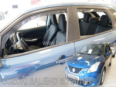 Ανεμοθραύστες Heko για Suzuki Baleno (2016-2022) 5 πορτο - 4 τμχ εμπρός και πίσω