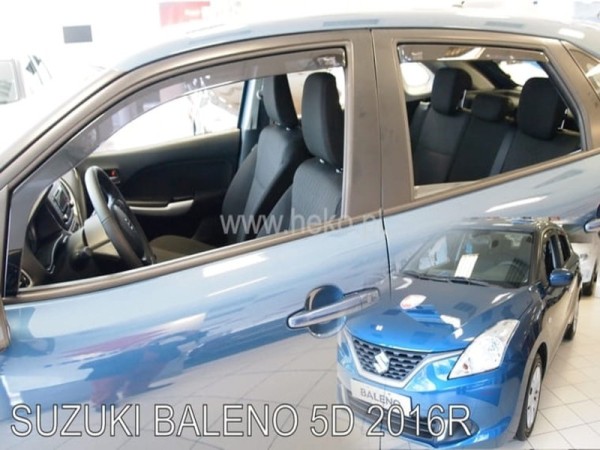 Ανεμοθραύστες Heko για Suzuki Baleno (2016-2022) 5 πορτο - 4 τμχ εμπρός και πίσω