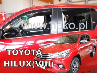 Ανεμοθραύστες Heko για Toyota Hilux VIII (2015+) 4 πορτο - 4 τμχ εμπρός και πίσω
