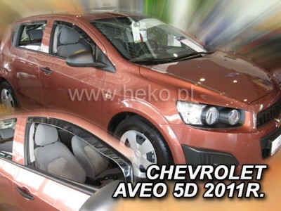 Ανεμοθραύστες Heko για Chevrolet Aveo II (2011+) 4/5 πορτο - 2 τμχ. εμπρός