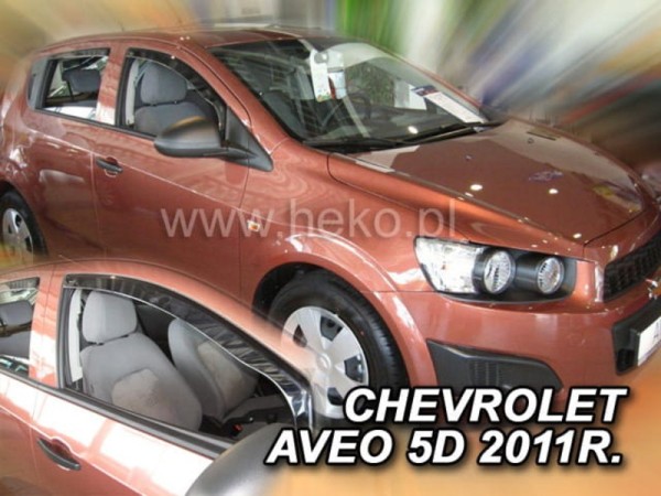 Ανεμοθραύστες Heko για Chevrolet Aveo II (2011+) 4/5 πορτο - 2 τμχ. εμπρός