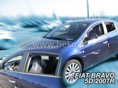 Ανεμοθραύστες Heko για Fiat Bravo (2009+) 5 πορτο - 4 τμχ. εμπρός και πίσω