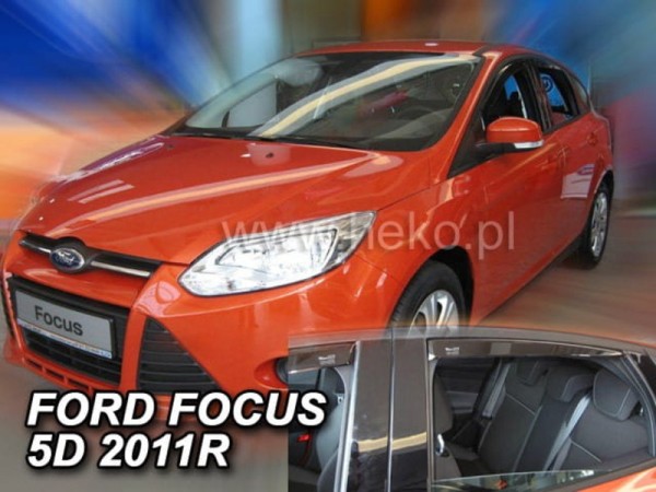 Ανεμοθραύστες Heko για Ford Focus III (2011-2018) hatchback, sedan - 4 τμχ. εμπρός και πίσω