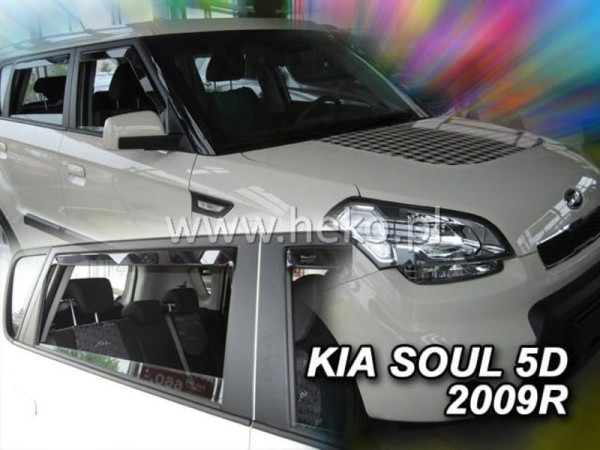 Ανεμοθραύστες Heko για Kia Soul I (2009-2014) 5 πορτο - 4 τμχ. εμπρός και πίσω