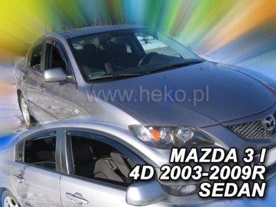 Ανεμοθραύστες Heko για Mazda 3 I (2003-2009) sedan - 4 τμχ. εμπρός και πίσω Ανεμοθραύστες Heko για Mazda 3 I (2003-2009) sedan - 4 τμχ. εμπρός και πίσω