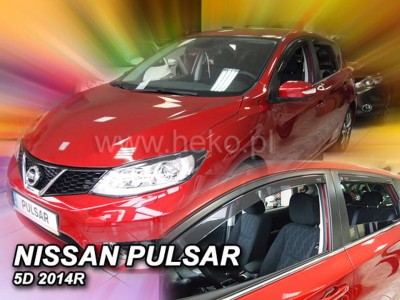 Ανεμοθραύστες Heko για Nissan Pulsar (2014-2018) 5 πορτο - 4 τμχ. εμπρός και πίσω