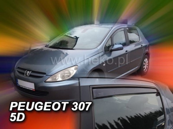 Ανεμοθραύστες Heko για Peugeot 307 hatchback (2001-2008) - 4 τμχ. εμπρός και πίσω Ανεμοθραύστες Heko για Peugeot 307 hatchback (2001-2008) - 4 τμχ. εμπρός και πίσω