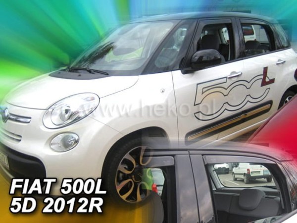 Ανεμοθραύστες Heko για Fiat 500 L (2012+) 5 πορτο - 4 τμχ. εμπρός και πίσω