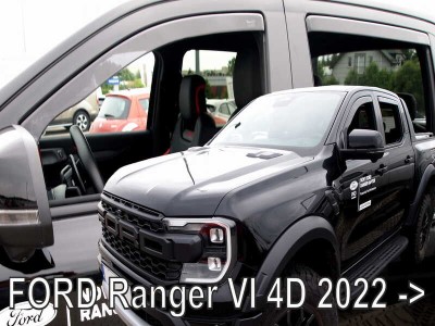 Ανεμοθραύστες Heko για Ford Ranger IV (2022+) - 4τμχ. εμπρός και πίσω