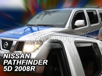 Ανεμοθραύστες Heko για Nissan Pathfinder III R51 (2005-2012) 5 πορτο - 4 τμχ. εμπρός και πίσω