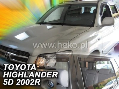 Ανεμοθραύστες Heko για Toyota Highlander I (USA) (2001-2007) - 4 τμχ εμπρός και πίσω