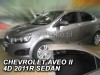Ανεμοθραύστες Heko για Chevrolet Aveo II (2011+) sedan - 4 τμχ. εμπρός και πίσω