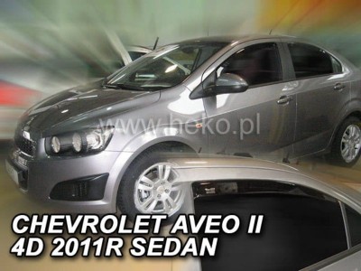 Ανεμοθραύστες Heko για Chevrolet Aveo II (2011+) sedan - 4 τμχ. εμπρός και πίσω