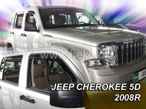 Ανεμοθραύστες Heko για Jeep Cherokee IV/ Liberty (2007-2012) 5 πορτο - 4 τμχ. εμπρός και πίσω