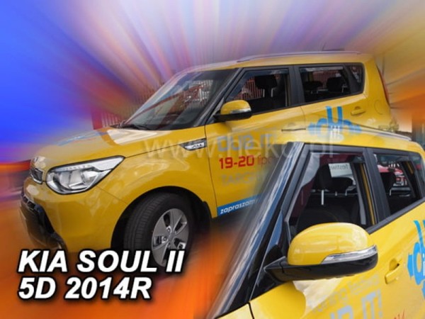 Ανεμοθραύστες Heko για Kia Soul II (2014-2019) 5 πορτο - 4 τμχ. εμπρός και πίσω