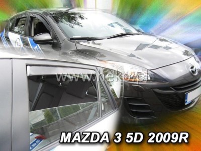 Ανεμοθραύστες Heko για Mazda 3 II (2008-2013) hatchback - 4 τμχ. εμπρός και πίσω Ανεμοθραύστες Heko για Mazda 3 II (2008-2013) hatchback - 4 τμχ. εμπρός και πίσω