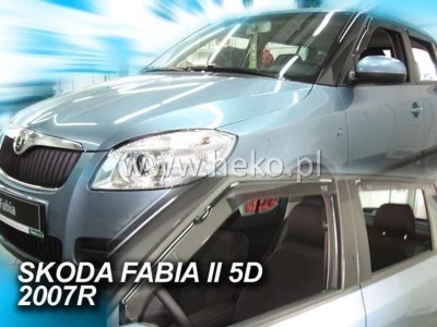 Ανεμοθραύστες Heko για Skoda Fabia II hatchback (2007-2015) - 4 τμχ εμπρός και πίσω Ανεμοθραύστες Heko για Skoda Fabia II hatchback (2007-2015) - 4 τμχ εμπρός και πίσω