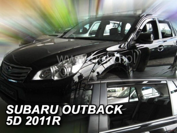Ανεμοθραύστες Heko για Subaru Outback IV (2009-2014) - 4 τμχ εμπρός και πίσω Ανεμοθραύστες Heko για Subaru Outback IV (2009-2014) - 4 τμχ εμπρός και πίσω