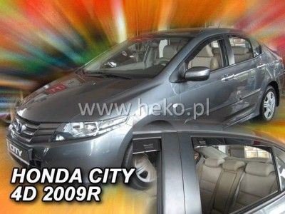 Ανεμοθραύστες Heko για Honda City V (2008+) sedan - 4 τμχ. εμπρός και πίσω