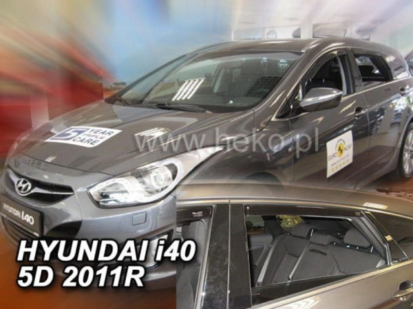 Ανεμοθραύστες Heko για Hyundai i40 (2011+) combi - 4 τμχ. εμπρός και πίσω
