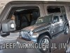 Ανεμοθραύστες Heko για Jeep Wrangler JL IV 5D (2019+) - 4 τμχ. εμπρός και πίσω